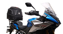 Image showing the Ventura EVO-12 Bike-Pack Kit for Suzuki GSX-S 1000 GX/GX+ (24->), with a black EVO-12 pack, Evo-Rack Top-Box Rack mounted on the motorcycle, and generic L-bracket kit with metal bars and screws, all clearly labeled.