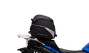 Image showing the Ventura EVO-12 Bike-Pack Kit for Suzuki GSX-S 1000 GX/GX+ (24->), with a black EVO-12 pack, Evo-Rack Top-Box Rack mounted on the motorcycle, and generic L-bracket kit with metal bars and screws, all clearly labeled.