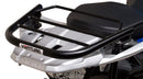 Image showing the Ventura EVO-12 Bike-Pack Kit for Suzuki GSX-S 1000 GX/GX+ (24->), with a black EVO-12 pack, Evo-Rack Top-Box Rack mounted on the motorcycle, and generic L-bracket kit with metal bars and screws, all clearly labeled.