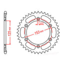 Sprocket Kit Honda NXR125 - 428H 13/54