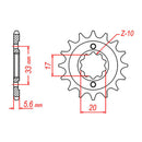 Sprocket Kit Kawasaki KX250F/RMZ250 '04-'05 - 520XRE 13/48