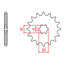 Sprocket Kit Suzuki RM85L (Big wheel) - 428H 13/47