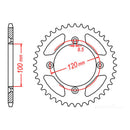 Sprocket Kit Suzuki RM85 (Small wheel) - 428H 14/47