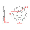 Sprocket Kit Suzuki RMZ250 - 520MXU 13/49