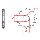 Sprocket Kit Yamaha YZ125 '02-'04 - 520KXZ 13/49