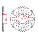 Sprocket Kit Honda CBR600 '87-'90 - GB530XRE 15/43