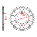 Sprocket Kit Kawasaki ZX9R '02-'04 Gold (recommended) - GB525ZXW 16/41
