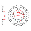 Sprocket Kit Suzuki GSF650 / GSF650S Bandit '07-'09 - 525XRE 15/48