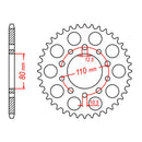 Sprocket Kit Triumph Speedmaster 800/865 - 525XRE 17/42
