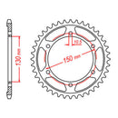 MTX 300 Steel Rear Sprocket