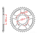 MTX 702 Steel Rear Sprocket