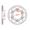 MTX 745 Steel Rear Sprocket