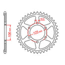 MTX 2014 Steel Rear Sprocket