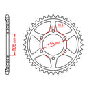MTX 2014 Steel Rear Sprocket