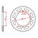 MTX 1466 Steel Rear Sprocket