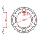 MTX 502 Steel Rear Sprocket