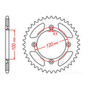 MTX 798 Steel Rear Sprocket