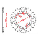 MTX 853 Steel Rear Sprocket