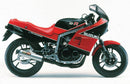 Image showing components of the Ventura EVO-12 Bike-Pack Kit for Suzuki GSXR 400 F: a black EVO-12 pack, an Adjustable Pack-Rack on a motorcycle, and L-bracket hardware, all labeled as a generic image.