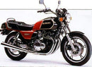 Image displaying the Ventura EVO-12 Bike-Pack Kit for Suzuki GS 850 GG, featuring an EVO-12Pack (black bag), Evo-Rack rear bike rack, L-Bracket with screws, labeled as a generic image on a white background.