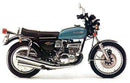 Image showing the Ventura EVO-12 Bike-Pack Kit for Suzuki GT 550 J, K, L (1971), featuring an Adjustable Pack-Rack on a motorcycle, an EVO-12 pack, and an L-Bracket with screws—generic image.