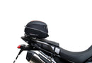 The Ventura EVO-12 Bike-Pack Kit for Triumph Tiger 900 GT Pro, Rally Pro (20->) includes a black EVO-12 pack, Evo-Rack mounted on the bike, and an image of a metal L-bracket kit with screws—each item clearly labeled.
