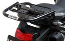 The Ventura EVO-12 Bike-Pack Kit for Triumph Tiger 900 GT Pro, Rally Pro (20->) includes a black EVO-12 pack, Evo-Rack mounted on the bike, and an image of a metal L-bracket kit with screws—each item clearly labeled.