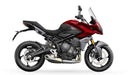 Image shows a Ventura EVO-12 bike pack, Adjustable Pack-Rack, and labeled "L-Bracket" with mounting hardware on a Triumph Tiger Sport 660 (22 ->), displayed as a bike-pack kit. Text labels identify each Ventura component.