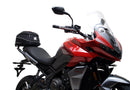 Image shows a Ventura EVO-12 bike pack, Adjustable Pack-Rack, and labeled "L-Bracket" with mounting hardware on a Triumph Tiger Sport 660 (22 ->), displayed as a bike-pack kit. Text labels identify each Ventura component.