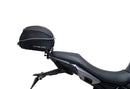 Image shows a Ventura EVO-12 bike pack, Adjustable Pack-Rack, and labeled "L-Bracket" with mounting hardware on a Triumph Tiger Sport 660 (22 ->), displayed as a bike-pack kit. Text labels identify each Ventura component.