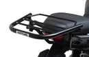 Image shows a Ventura EVO-12 bike pack, Adjustable Pack-Rack, and labeled "L-Bracket" with mounting hardware on a Triumph Tiger Sport 660 (22 ->), displayed as a bike-pack kit. Text labels identify each Ventura component.