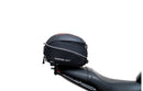 Ventura EVO-12 Bike-Pack Kit for Triumph Trident 660 (21–>), includes a black EVO-12 pack, an EVO-Rack with pannier support on the bike, and a sample image of a black L-Bracket with mounting hardware.