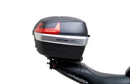 Ventura EVO-12 Bike-Pack Kit for Triumph Trident 660 (21–>), includes a black EVO-12 pack, an EVO-Rack with pannier support on the bike, and a sample image of a black L-Bracket with mounting hardware.