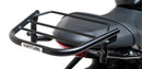 Ventura EVO-12 Bike-Pack Kit for Triumph Trident 660 (21–>), includes a black EVO-12 pack, an EVO-Rack with pannier support on the bike, and a sample image of a black L-Bracket with mounting hardware.