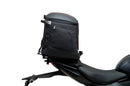 Ventura's EVO-12 Bike-Pack Kit for Triumph Daytona 660 (24 - >) includes a black zippered bike-pack, metal rear rack like the Evo-Rack, and metal L-brackets with screws depicted as a generic image.