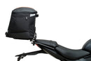 Ventura's EVO-12 Bike-Pack Kit for Triumph Daytona 660 (24 - >) includes a black zippered bike-pack, metal rear rack like the Evo-Rack, and metal L-brackets with screws depicted as a generic image.