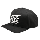 CURVED SNAPBACK HAT BADGE BLACK