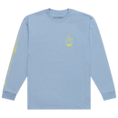 LONG SLEEVE TEE TORCHED SMOKE BLUE