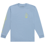 LONG SLEEVE TEE TORCHED SMOKE BLUE