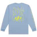 LONG SLEEVE TEE TORCHED SMOKE BLUE