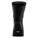 The Troy Lee Designs SPEED PRO KNEE SLEEVES BLACK offer an ergonomic fit, D3O knee protection, white and silver "TLD SPEED" logo on the front, and red side text for advanced trail safety.