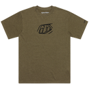SHORT SLEEVE TEE BADGE OLIVE HEATHER