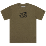 SHORT SLEEVE TEE BADGE OLIVE HEATHER