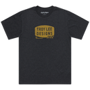 SHORT SLEEVE TEE STAMP BLACK HEATHER