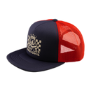 FRIDAY NIGHT TRUCKER SNAPBACK RED / INDIGO