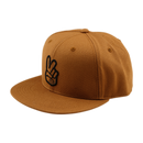 PEACE FLAT BILL SNAPBACK SIENNA