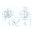SPAL UNIVERSAL 12V COOLING FAN - 104MM DIAM X 60MM HIGH