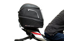 Ventura Yamaha YZF R1 (15 - >) Bike-Pack Kit includes an EVO-12 pack, Evo-Rack or Sport-Rack mounted on the bike, and a labeled L-bracket with screws shown as a generic image. Each component is clearly identified by name.