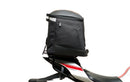 Ventura Yamaha YZF R1 (15 - >) Bike-Pack Kit includes an EVO-12 pack, Evo-Rack or Sport-Rack mounted on the bike, and a labeled L-bracket with screws shown as a generic image. Each component is clearly identified by name.