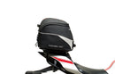 Ventura Yamaha YZF R1 (15 - >) Bike-Pack Kit includes an EVO-12 pack, Evo-Rack or Sport-Rack mounted on the bike, and a labeled L-bracket with screws shown as a generic image. Each component is clearly identified by name.